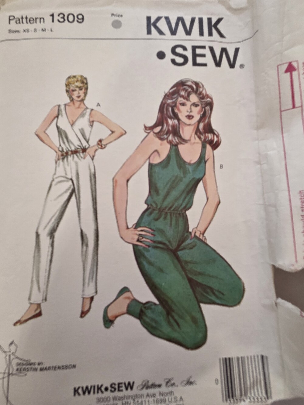 Kwik Sew Pattern 1309 Misses' Jumpsuit